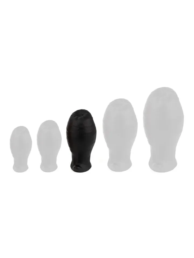 Egg Ass Plug Black 10,5 cm