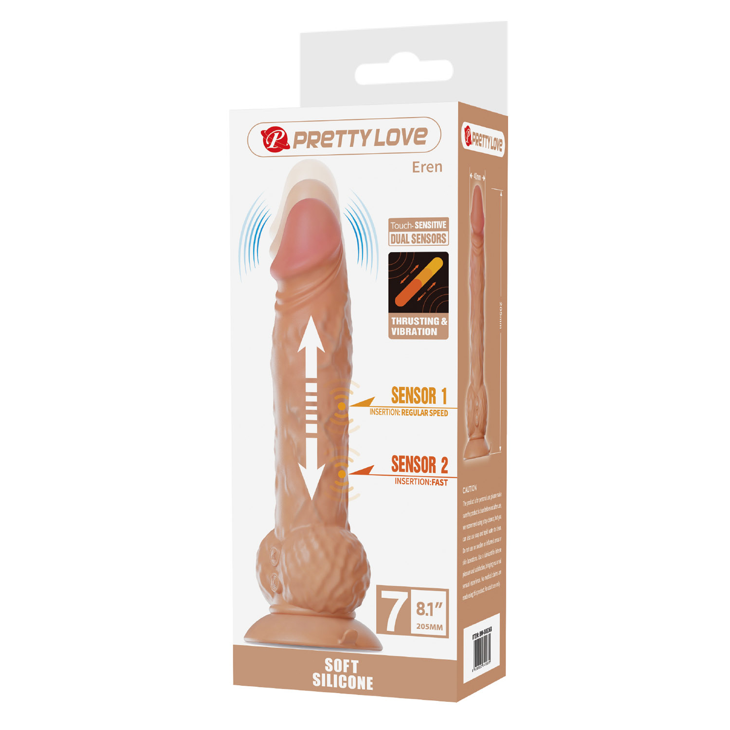 Eren Thrusting Vibrating Dildo 20,5 cm