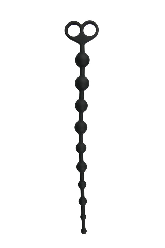 Long Anal Beads Black