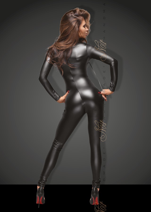 Wetlook Catsuit med Kobbel