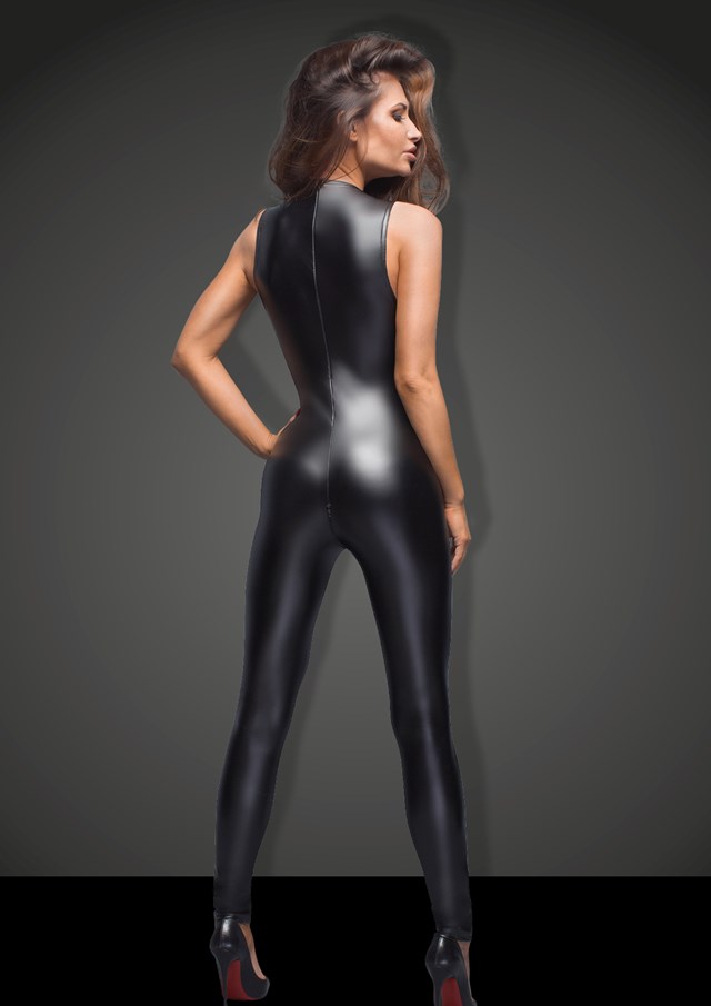 Wetlook Catsuit med Sexy Blonder