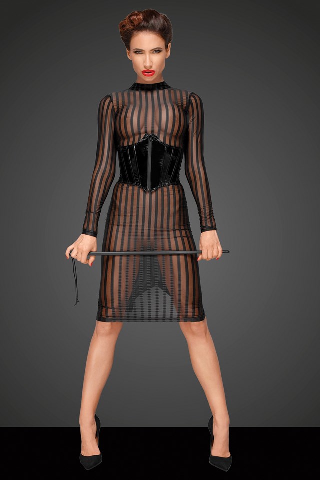 Classic Dress Made Of Elastic Tulle
