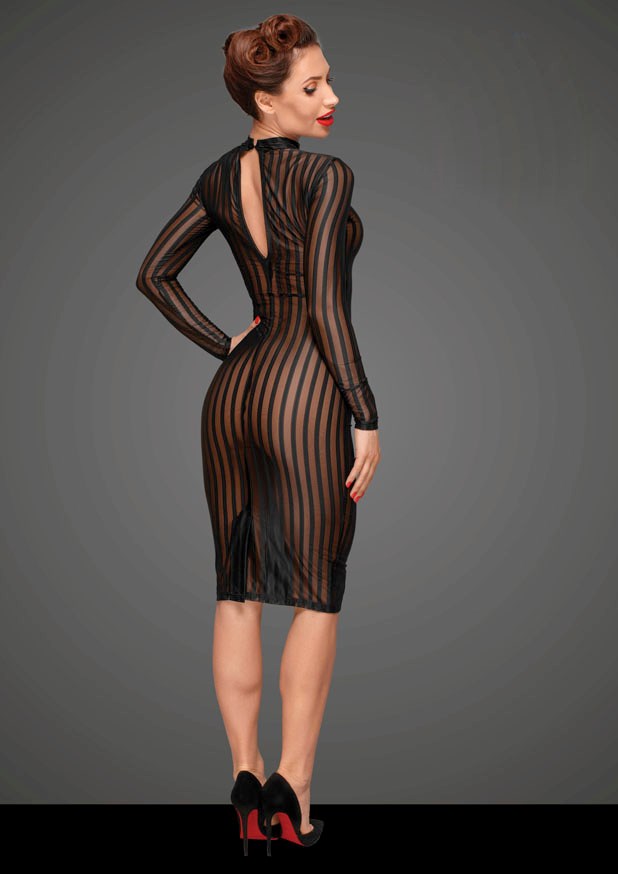 Classic Dress Made Of Elastic Tulle