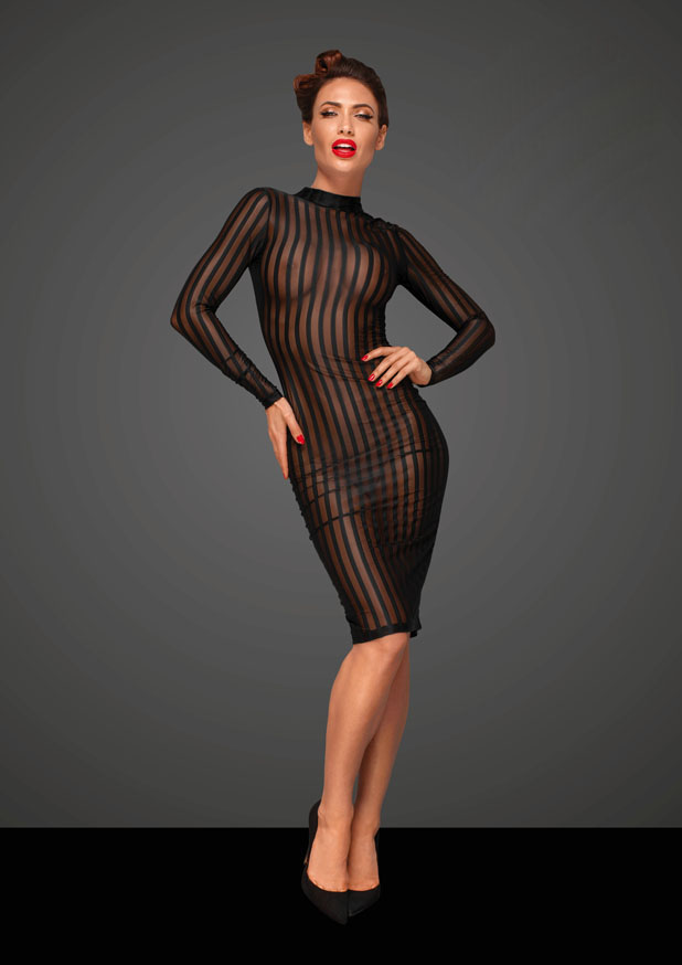 Classic Dress Made Of Elastic Tulle