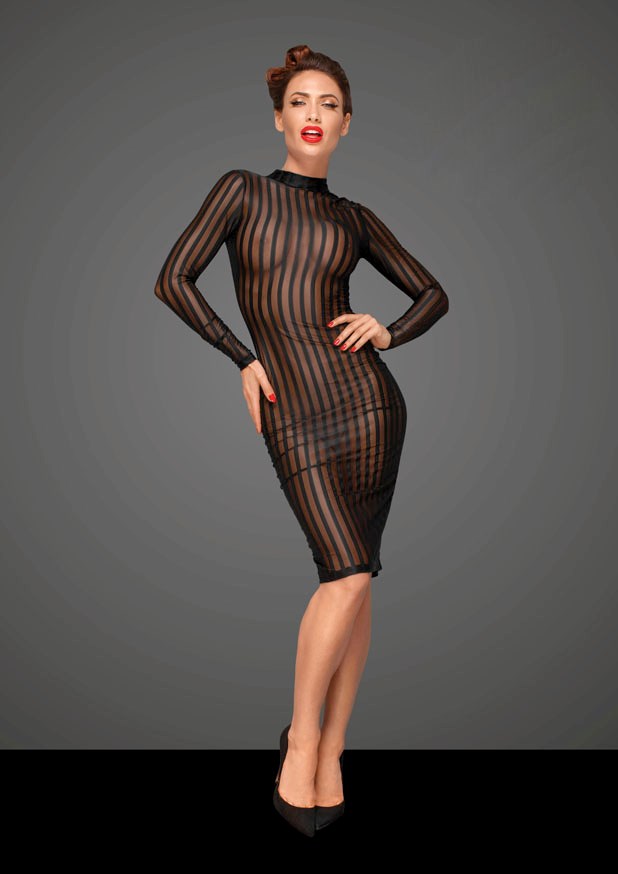 Classic Dress Made Of Elastic Tulle