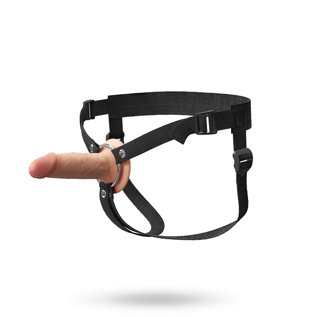 Elite 5" Hollow Silicone Strap-On