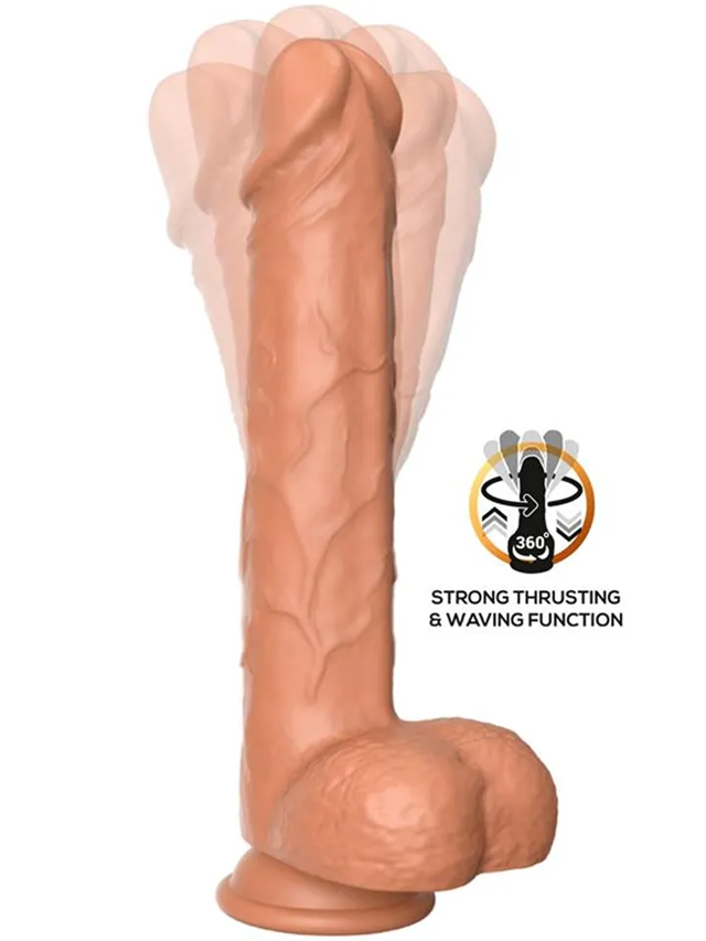 Flavius Dildo With Thrusting, Waving & Vibration 23 cm