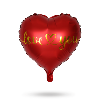 Foil Ballon Heart I Love You 46 Cm