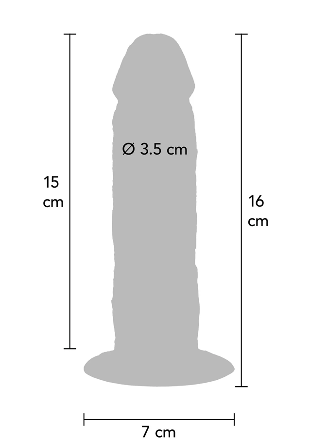 Foreskin Silicone Dildo 15 cm