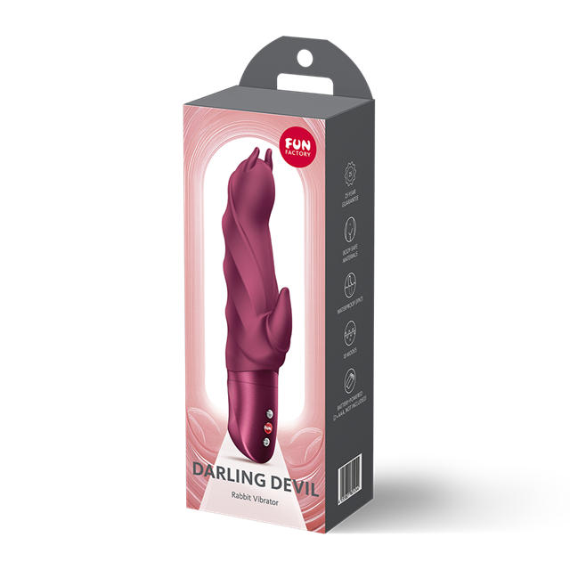 Darling Devil Rabbit Vibrator Wine Red