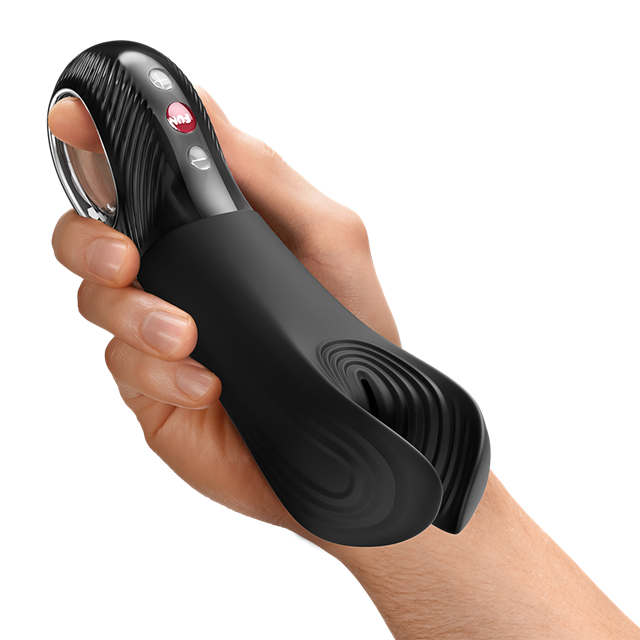 Manta Vibrating Masturbator Black