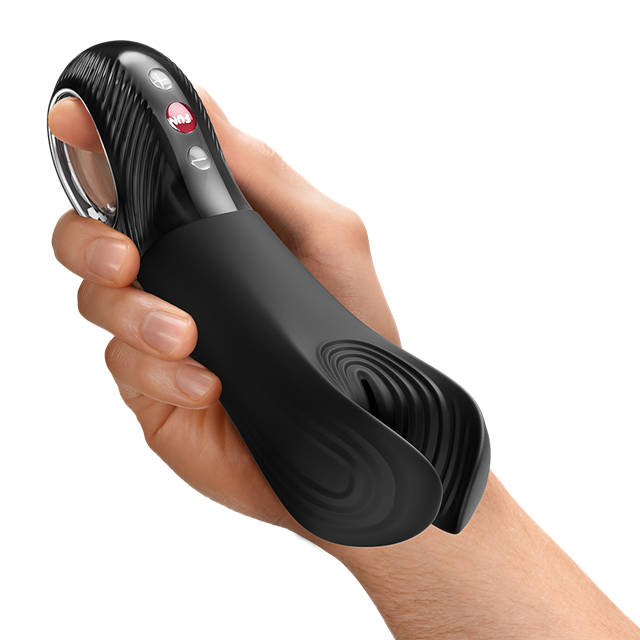 Manta Vibrating Masturbator Black