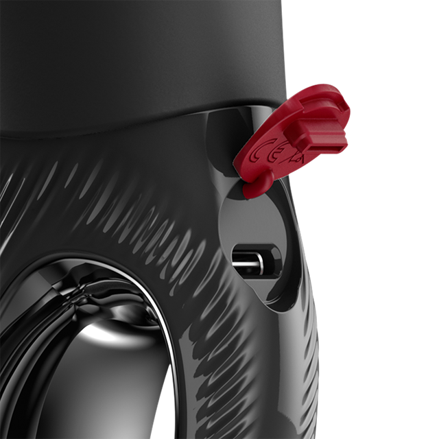 Manta Vibrating Masturbator Black