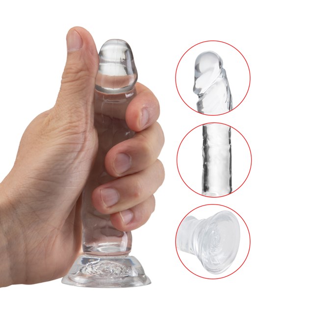 Clear dildo 16 cm