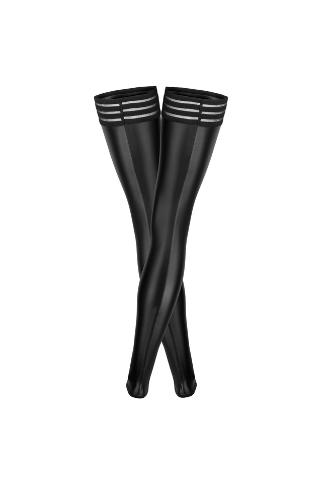 Noir Wetlook Strømper