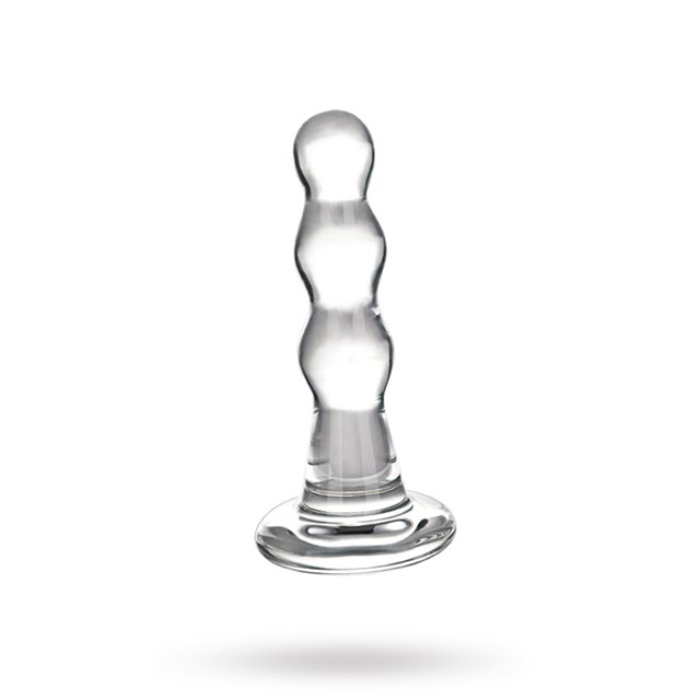 Gläs Triple Play Beaded Butt Plug