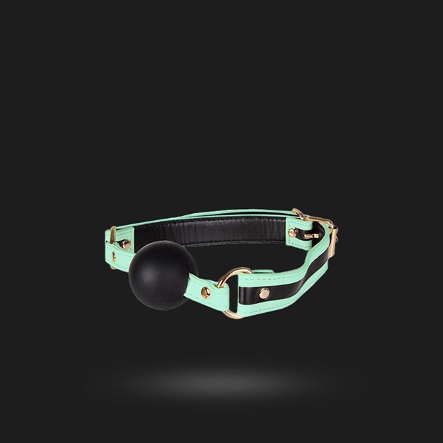 Glow-in-the-Dark Gag - Hvit/Svart/Gull