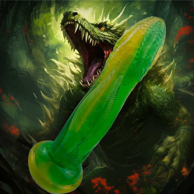 Veridian Serpentia Monster Dildo