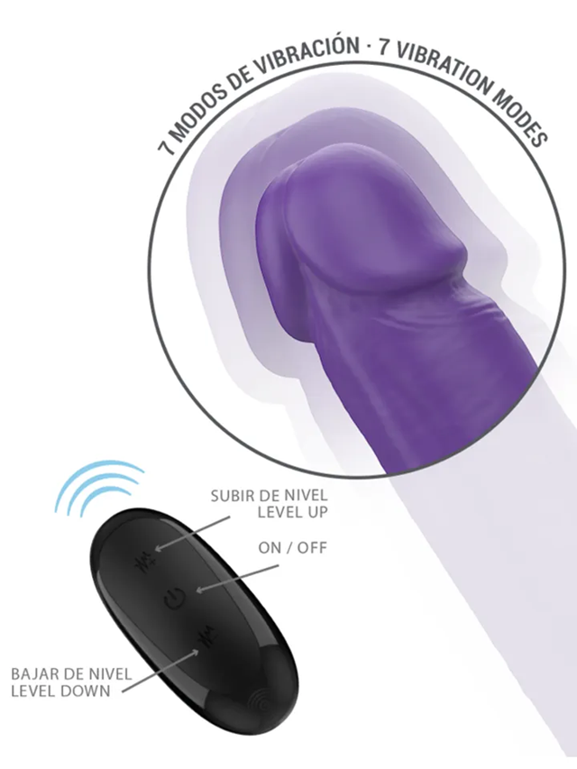 Gunter Dildo Double Vibrator Remote Control