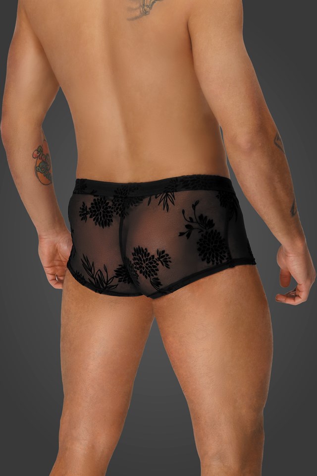 H074 Flock embroidery shorts