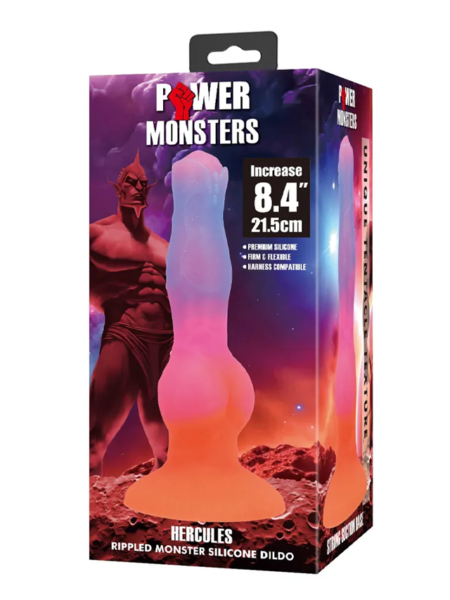 Hercules Rippled Monster Silicone Dildo 21,5 cm