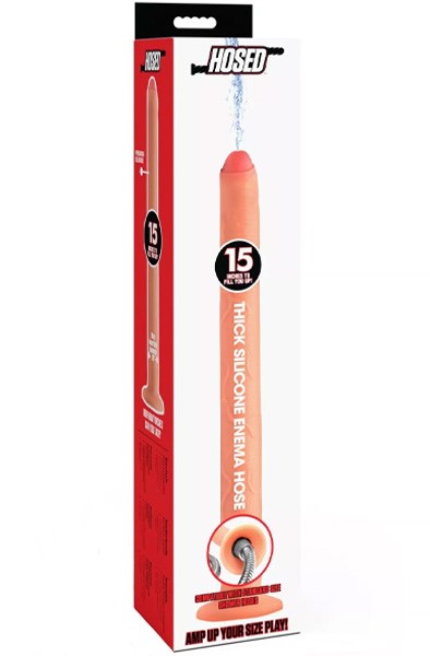 Hosed Thick Enema Dildo Hose 38 cm