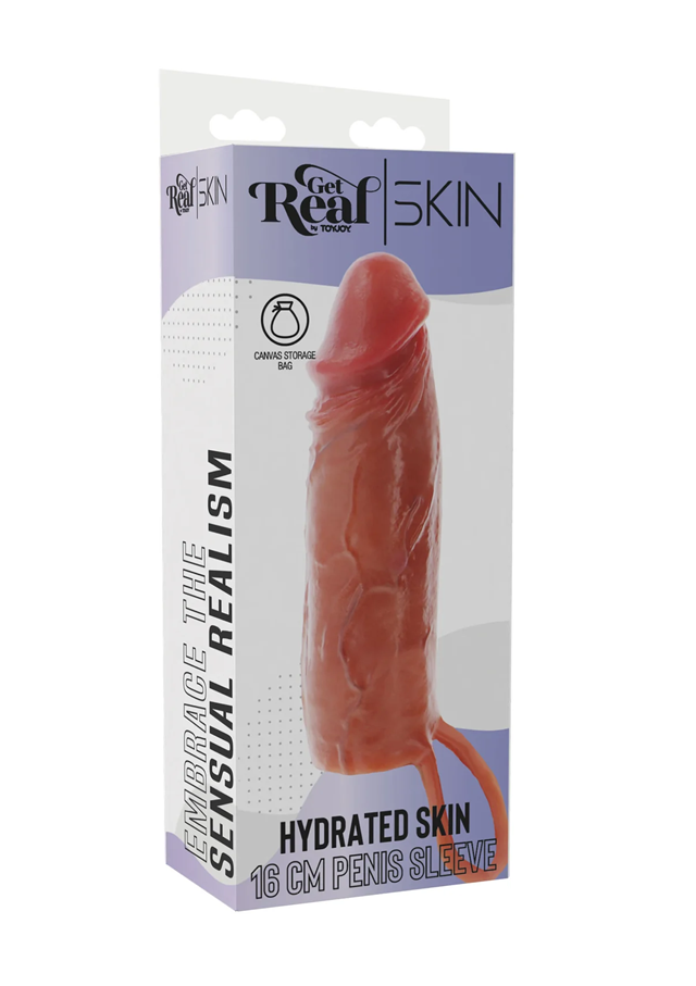 Hydrated Skin Penis Sleeve Silicone 16 cm