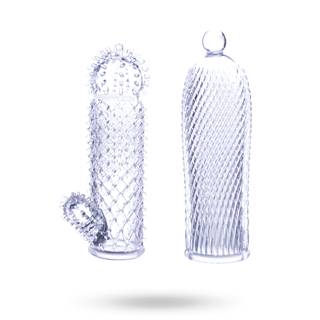 Ice Crystal Strechy Sleeves Clear