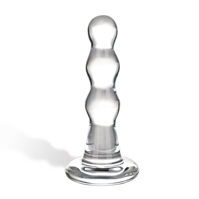 Gläs Triple Play Beaded Butt Plug