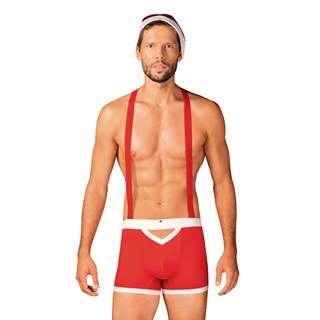 Mr Claus - Briefs, Suspenders Och Hat