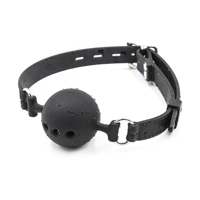 VUXEN GAG BALL-SETT SILIKON 3 STK - SVART