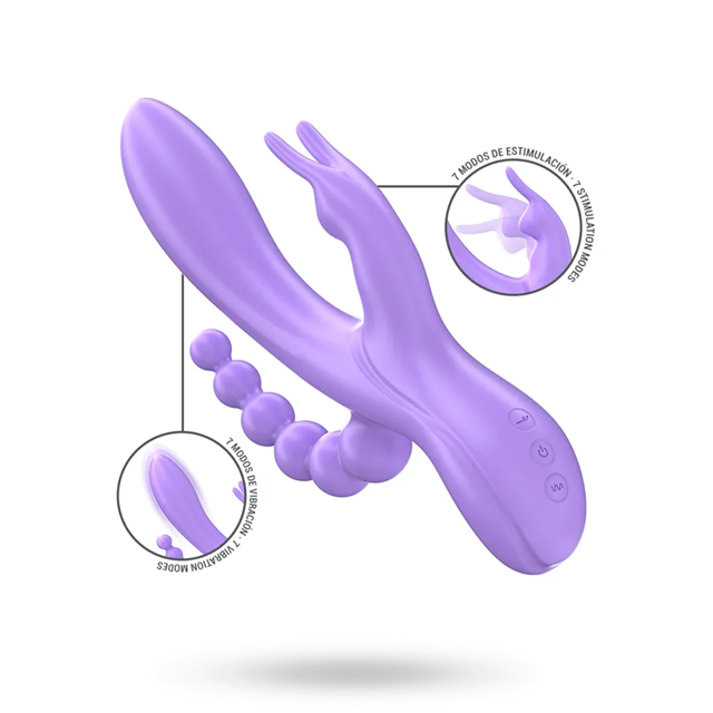 Miko Triple Vibrator Rabbit & Stimulator & Anal