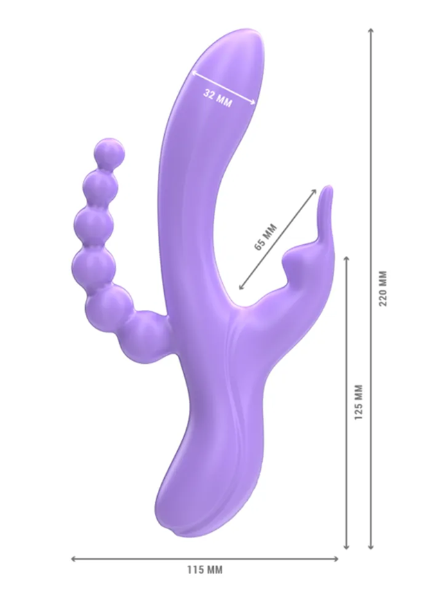 Miko Triple Vibrator Rabbit & Stimulator & Anal
