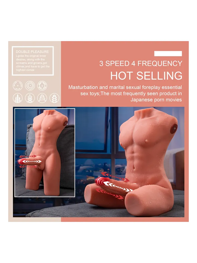 Jason Body Ass Masturbator & Thrusting Dildo