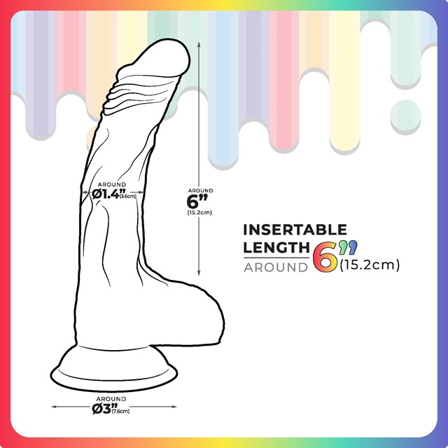 Jellildo Dildo With Balls Multi