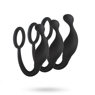 Jet Horny Prostate Plug With Love Ring Set