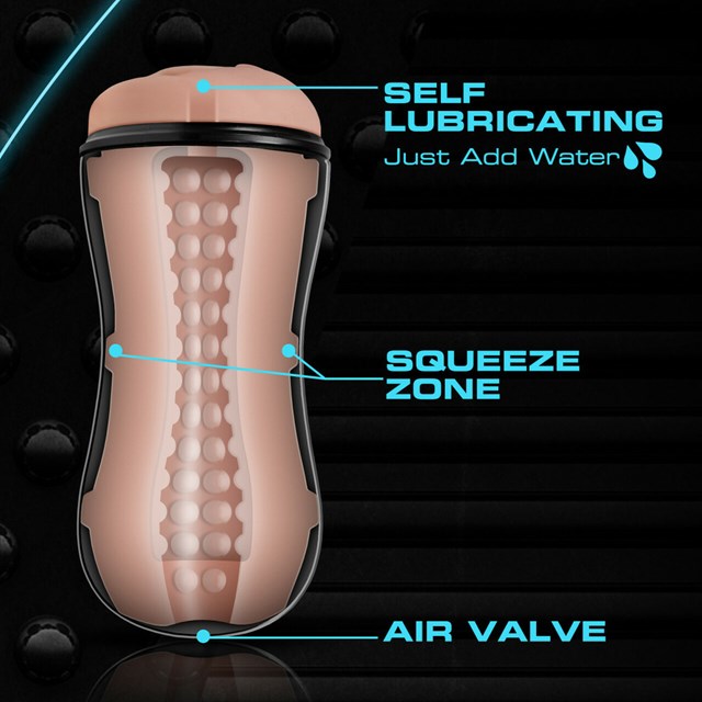 M for Men - Soft and Wet Pussy Self Lubricating Stroker Cup - Vanilla