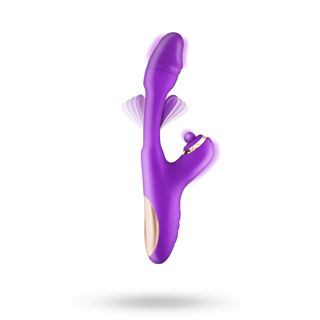 Joyfully Triple Stimulation Vibrator Purple