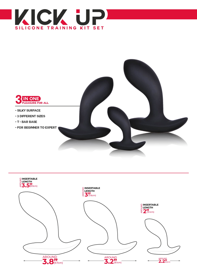 Kick Up Silicone Anal Training Kit
