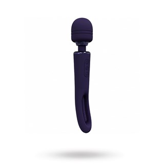 Kiku - Rechargeable Double Ended Wand With Innovative G-spot Flapping Stimulator - Purple