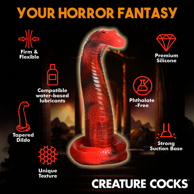 King Cobra Silicone Dildo 21 cm