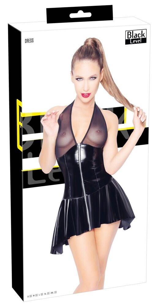 Vinyl Dress With Powernet