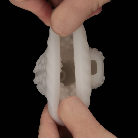 Knights Ring Vibrating Dual Purpose Sleeve-Drip