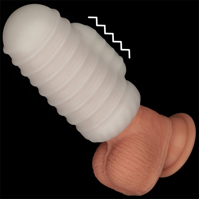 Knights Ring Vibrating Dual Purpose Sleeve - Wavy