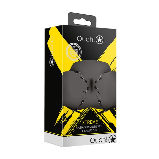 Labia Spreader with Clamps Black