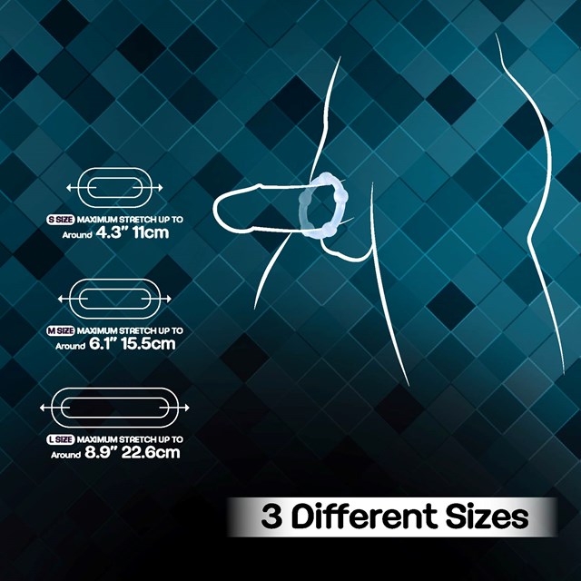 Lasting Love Ring Beaded 3 Piece Set - Blue