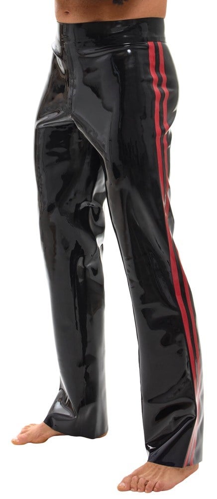 Latex Trousers Black/Red