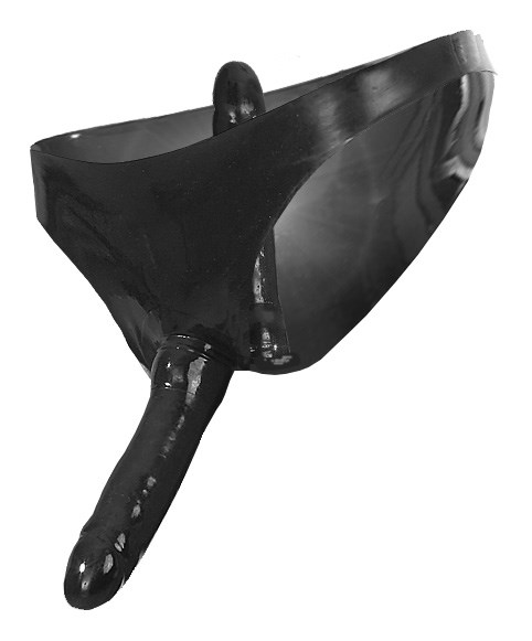 Latex Truse med 2 Dildoer