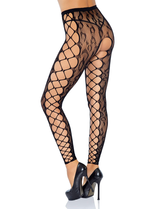 Footless Crotchless Tights