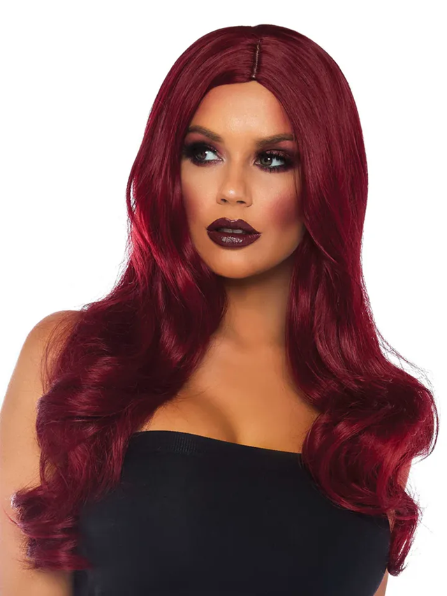 Long Wavy Wig Red
